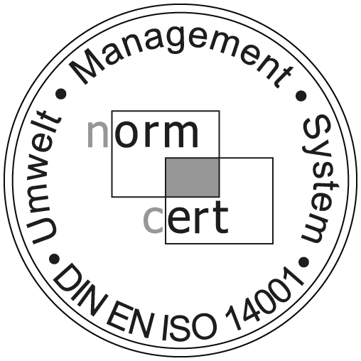 NORM-CERT ISO 14001 Siegel