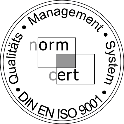 NORM-CERT ISO 9001 Siegel